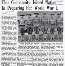 Reaction in Daviess County after U.S. declared war on Germany in 1917