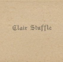 Clair Stuffle's calling card (ca. 1931)