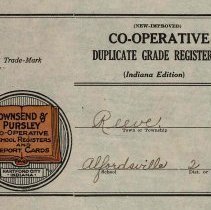 Grades for Ersal Patrick's students at Alfordsville School (1928-1930)