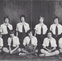1929-1930 girls basketball team at Washington Catholic High School