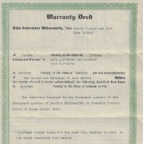 1945 deed transferring 40 acres to John & Mary O'Bryan