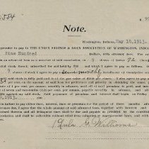 1913 loan application & $900 note signed by Lulu Williams