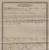 1913 lease between John O'Bryan and Lula Williams