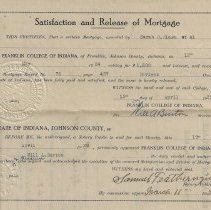 Release of 1924 mortgage on real estate owned by Williams family