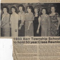 50 year reunion of Montgomery High School class of 1933