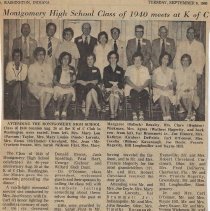 Reunion of Montgomery High School class of 1940