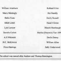 Report about No. 3 Bennington School in Steele Township