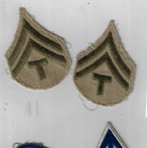 Clarence Mangin's patches worn on his U.S. Army uniform