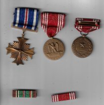 Clarence Mangin's U.S. Army medals & campaign ribbons