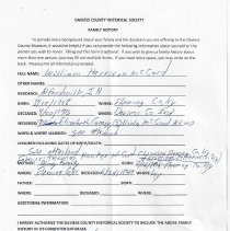 Reports about McCord family history