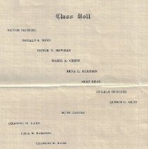 1911 program for commencement at Odon High School