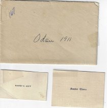 1911 program for commencement at Odon High School