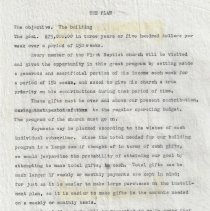 1952 plan to build addition to First Baptist Church in Washington