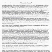 "Parachute Factory" (2022) by Larry McLin about Reliance Co.