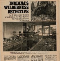 1981 article, "Indiana's Wilderness Detective," about Harold W. Allison