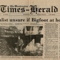 1983 article about looking for Bigfoot in Martin County