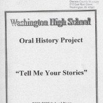 "Tell Me Your Stories" (Book 2 of 3), a 2009 oral history project