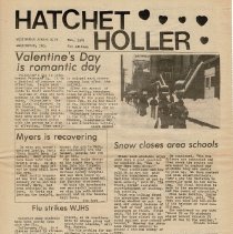 1978 "Hatchet Holler" newspaper at Washington Junior High School