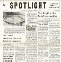 1961 "Spotlight" newspaper at Washington Catholic High School