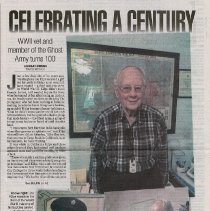 2022 article about Joe Kilps celebrating his 100th birthday