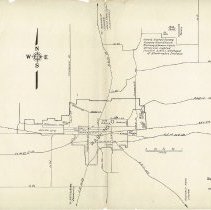 Map of Washington prepared by Eddie Humbarger (ca. 1950-1960)