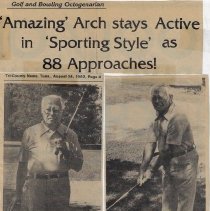 1982 article about Archibald S. "Arch" Waller (1894-1998)