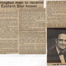 Joseph and Nancy Elmore's service in Order of Eastern Star