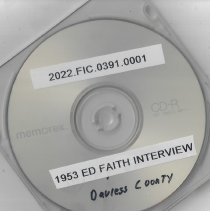 CD of Ed Faith interview & Brooks Allen Jefferson School speech