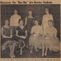 Hostesses for opening of "Ben Hur" at the Indiana Theatre (ca. 1960)