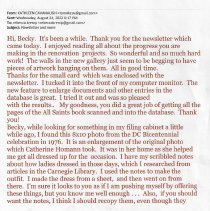 2022 email from Kathleen Cavanaugh with 1976 Bicentennial photo