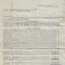 1929 report about the Washington Fire Department