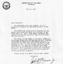 Floyd D. Adamson's WW II military records