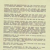 1990 report about renovation of the Washington railroad depot