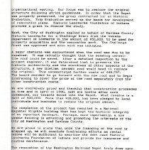 1991 report about renovation of the Washington railroad depot