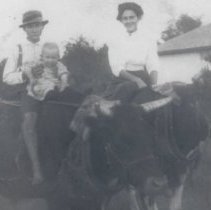Sarah Mae (Dancy) Leiby & her sons, William and Ray Leiby (1911)