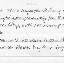 2023 letter and family history chart from Bernadette (Ryan) Walker