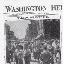 1937 articles about Cunningham building fire in Washington