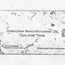 Louis Corcoran's business card (ca. 1930-1935)