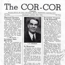 1945 edition of "The Cor-Cor" newsletter at Corcoran Metal Products