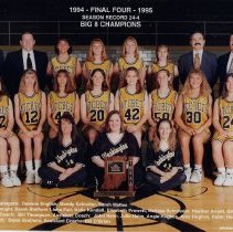 1994-1995 Washington High School girls basketball team