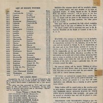 1942 program for the Indiana State Basketball Tournament