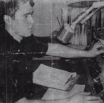 Dennis Daily WAMW-WFML radio station in Washington (ca. 1965)