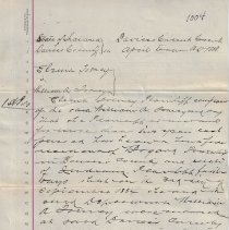 Elzina Tomey v. William Tomey divorce petition, Daviess Circuit Court, 1888