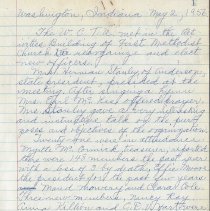 Minutes of the Woman's Christian Temperance Union in Washington (1956-1959)