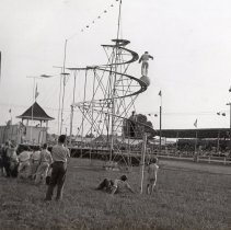 Acrobat at a fair (ca. 1940)