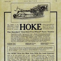 1917 ad for Hoke tractor made in Washington