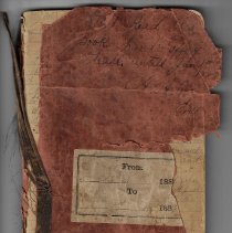 Arlie Wallace's diary from 1886 to 1887