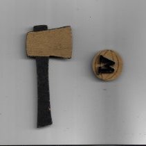 Mary Rust's Hatchet booster pins