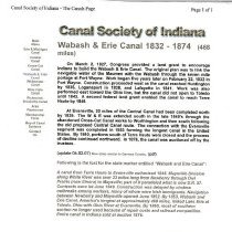 Don Cosby's "Wabash Erie Canal/Irish Potato Famine" file
