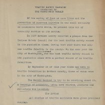 1941 "Washington Herald" campaign to promote traffic safety